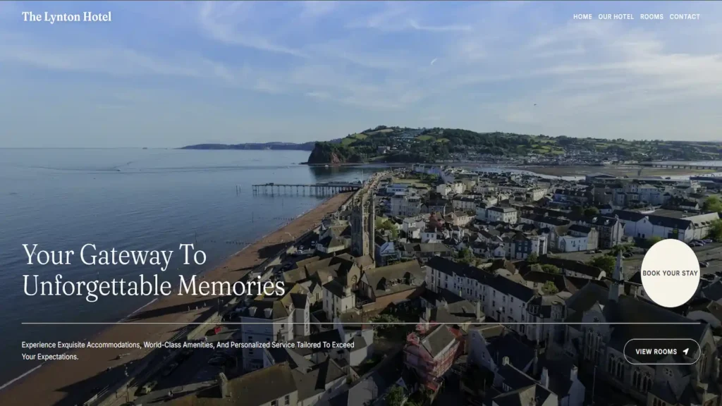 Website design, build & hosting for The Lynton Hotel in Teignmouth.